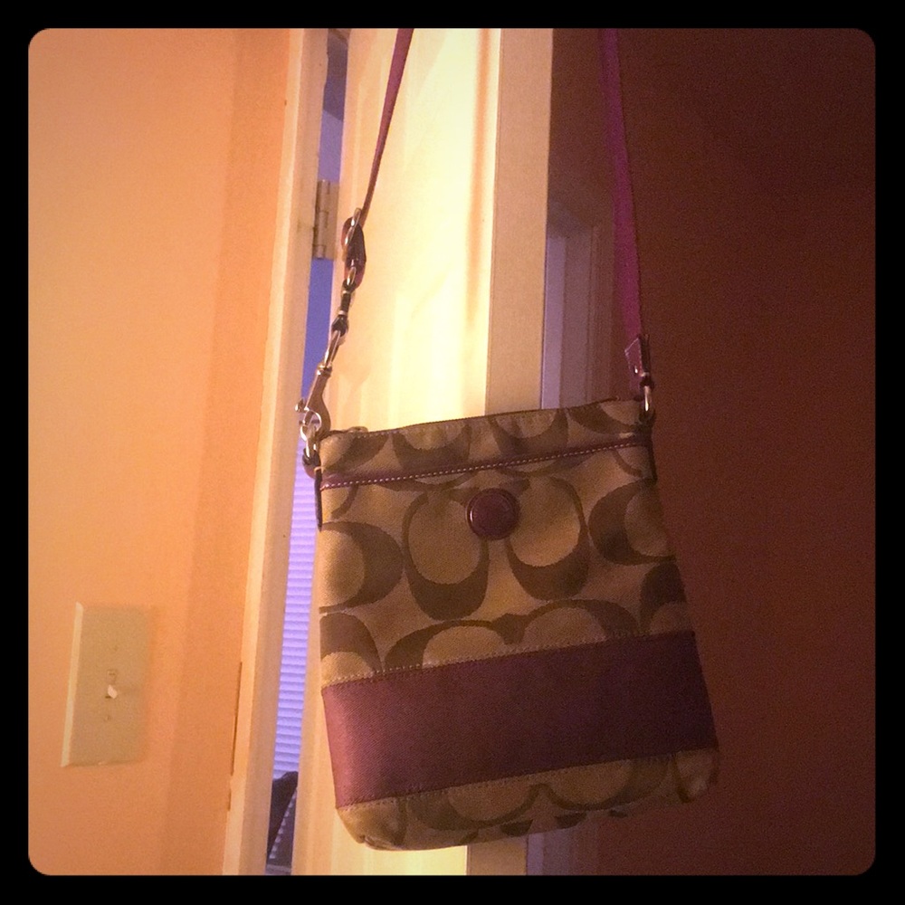 Purple Coach Purse